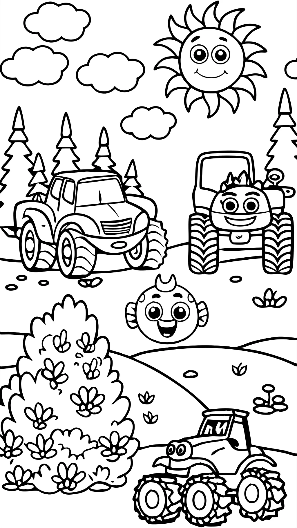 blaze and monster machines coloring pages